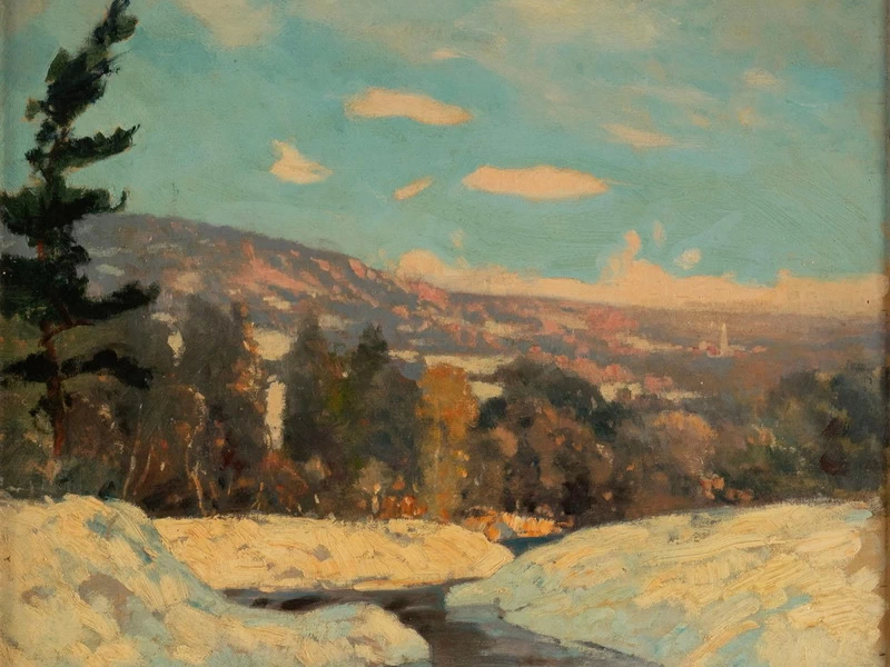 1866-Andreas Christian Gottfried (André) Lapine - Paesaggio